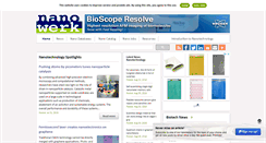 Desktop Screenshot of nanowerk.com